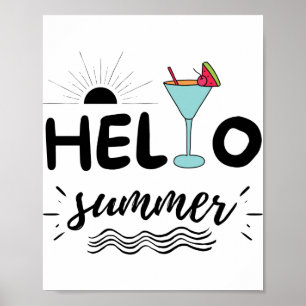 Poster Jolie plage d'été