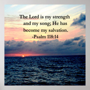 POSTER JOLIE PSALM 118 14 LEVER L'OCÉAN