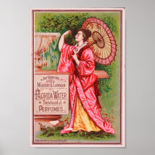 Poster Jolie publicité pour Florida Water (Devant)