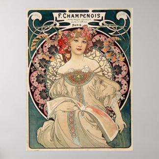 Poster Jolie publicité pour les filles à Paris