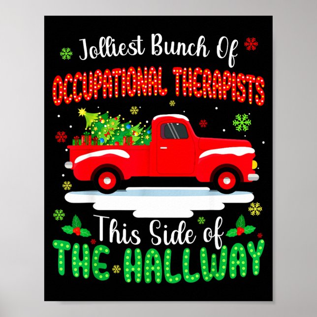 Poster Jolliest Bunch Of Occupational Therasts Funny Chri (Devant)