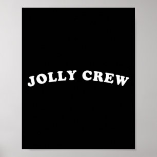 Poster Jolly Crew Drôle Noël Chemise Reindeers Sleigh