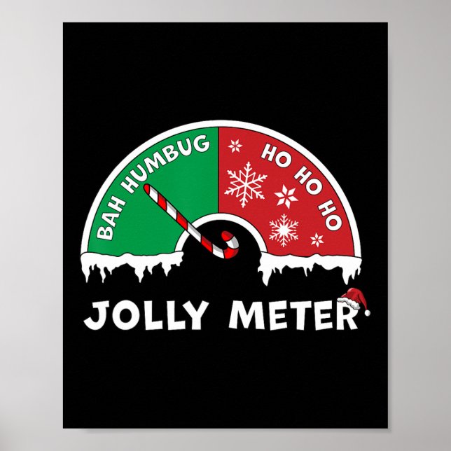 Poster Jolly Mètre Bah Humbug To Ho Ho Ho Anti Christmas (Devant)