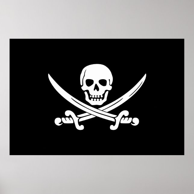 Poster Jolly Roger Pirate Flag (Devant)