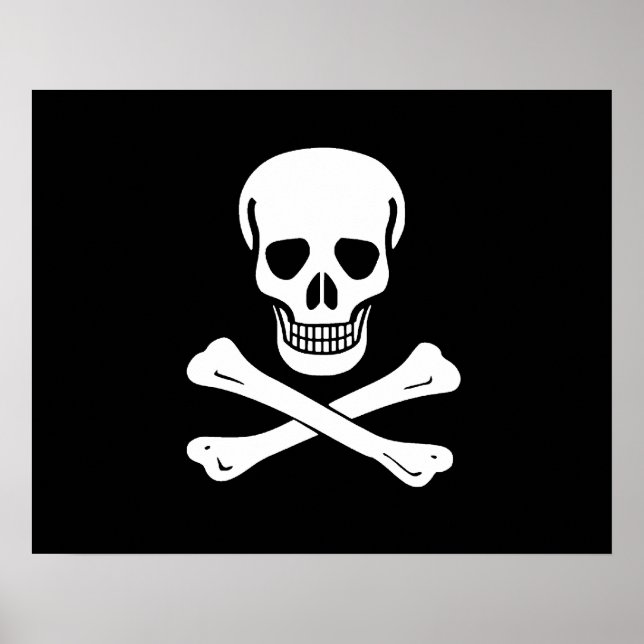 Poster Jolly Roger Pirate Flag (Devant)