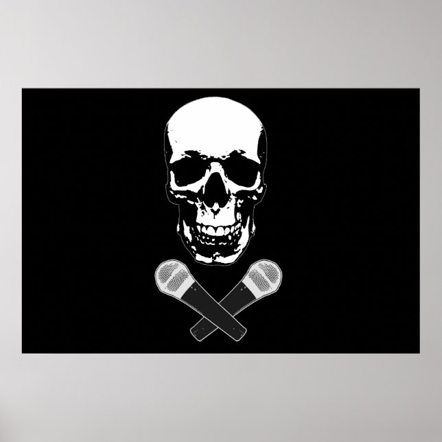 Poster Jolly roger sur la musique (Devant)