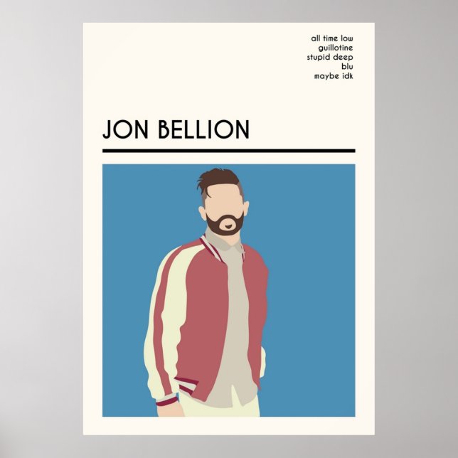 Poster Jon Bellion Wall ArtPosterImprimés (Devant)