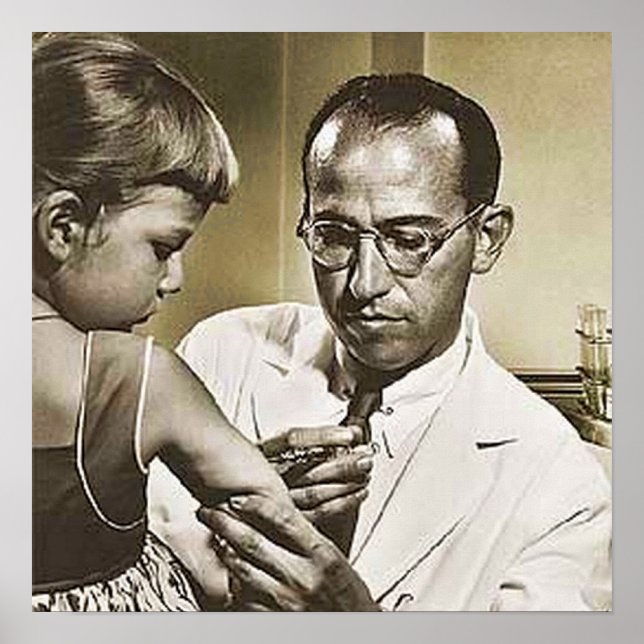 Poster Jonas E. Salk, M.D. (Devant)