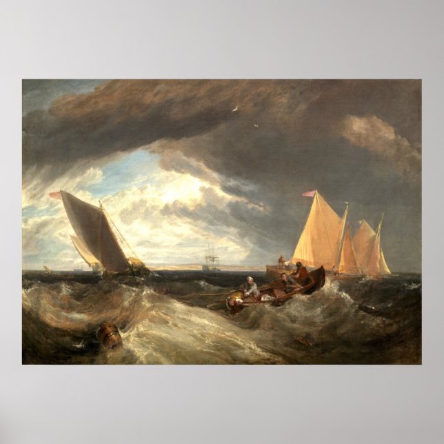 Poster Jonction de la Tamise, William Turner Art (Devant)
