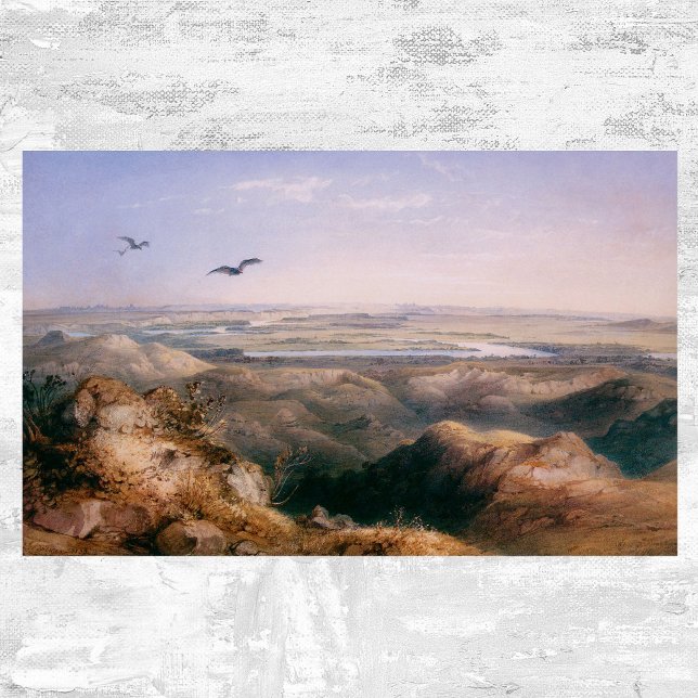 Poster Jonction de Yellowstone et Missouri par Bodmer (Créateur téléchargé)