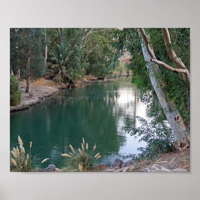 Poster Jordan River Israel Canvas Imprimer (Devant)