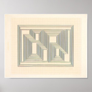 Poster josef albers - tectonique graphique