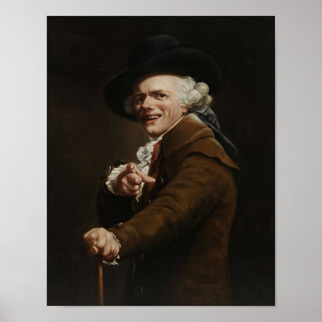 Poster Joseph Ducreux - Guise D'Une Peinture De Mocker (Devant)