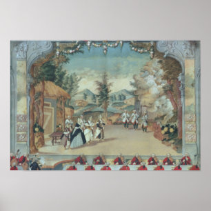 Poster Joseph Haydn à la première représentation de son