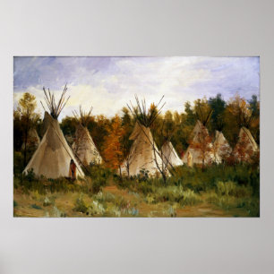 Poster Joseph Henry Sharp Le Camp D'Été