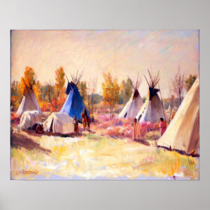 Poster Joseph Henry Sharp Le Tepee Bleu