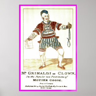 Poster - Joseph 'Joey' Grimaldi Jnr, as 'Clown'