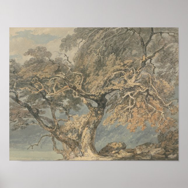 Poster Joseph Mallord William Turner - Un grand arbre (Devant)