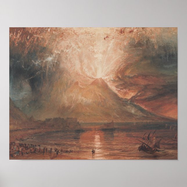 Poster Joseph Mallord William Turner - Vésuve (Devant)