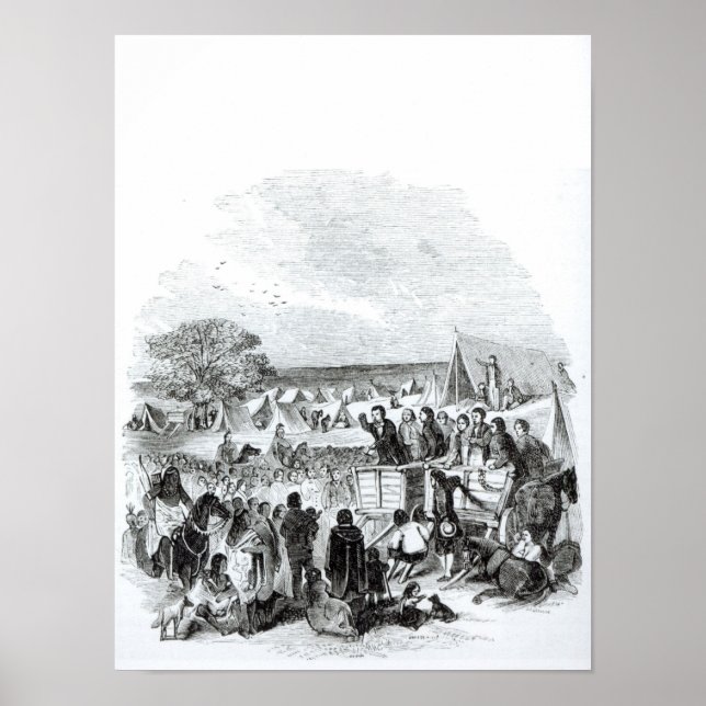 Poster Joseph Smith prêcher dans le désert (Devant)