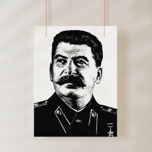 Poster Joseph Staline, URSS, CCCP, Union soviétique, Comm