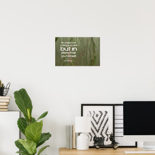 Poster Josh Billings Citation Inspirationnelle "Bien joue