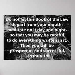 Poster Joshua 1:8