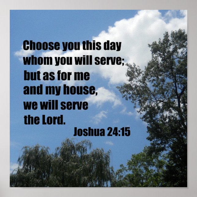 Poster Joshua 24:15 (Devant)