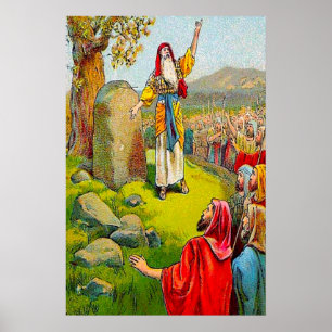 Poster Joshua 24:1-15 L'affiche d'adieu de Joshua