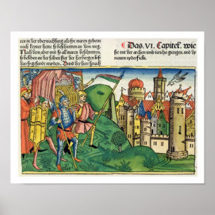 Poster Joshua 6 4-21 La Chute de Jéricho, du 'Nurem