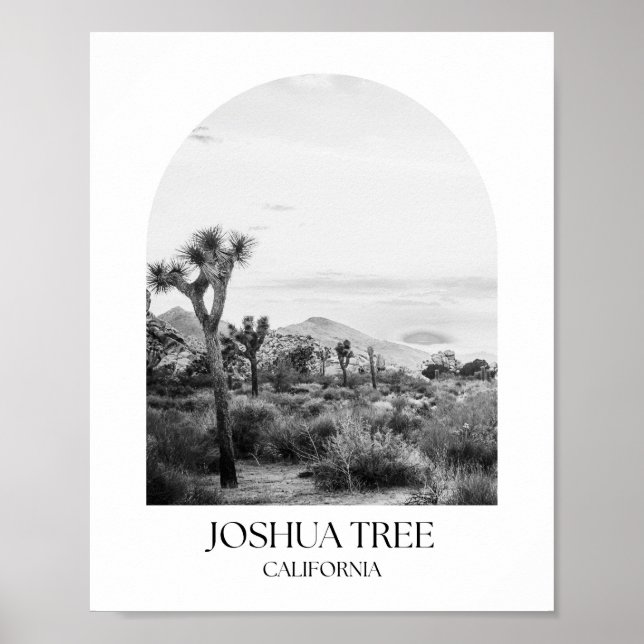 Poster Joshua Tree National Park California Arch Photo Pr (Devant)