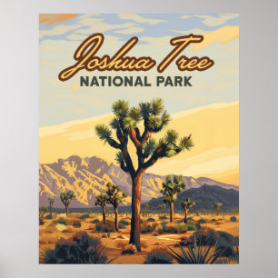 Poster Joshua Tree National Park California Desert