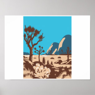 Poster Joshua Tree National Park Riverside California
