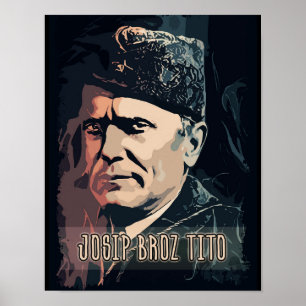 Poster Josip Broz Tito, Président de la Yougoslavie SFRJ