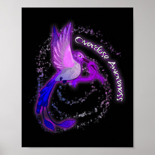 Poster Jote Colibri tenant Violet Ribbon Overdose Aw