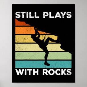 Poster Joue encore avec des rochers - Rocher de montagne