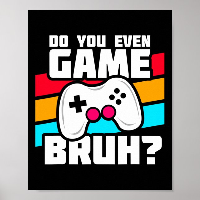 Poster Jouer à des jeux vidéo - Jeux sur PC et console -  (Devant)