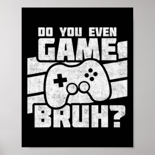 Poster Jouer à des jeux vidéo - Jeux sur PC et console -