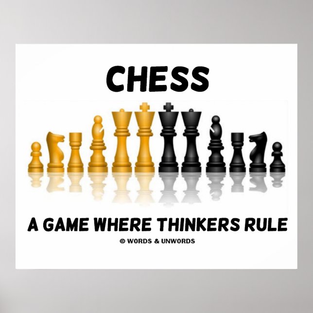 Poster Jouer À Un Jeu Où Les Penseurs Régissent (Devant)
