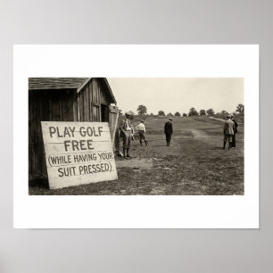 Poster Jouer au golf gratuitement (pendant que votre cost