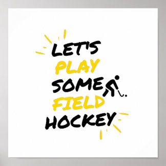 Poster jouer au hockey sur gazon