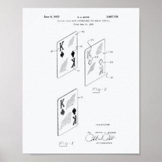 Poster Jouer aux cartes Livre blanc sur l'art des brevets