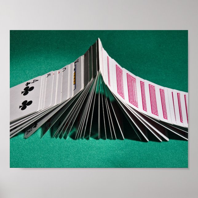 Poster : Jouer aux cartes Poker Domino (Devant)