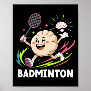 Poster Jouer Badminton Chopstick Wrap Cuisine Sp