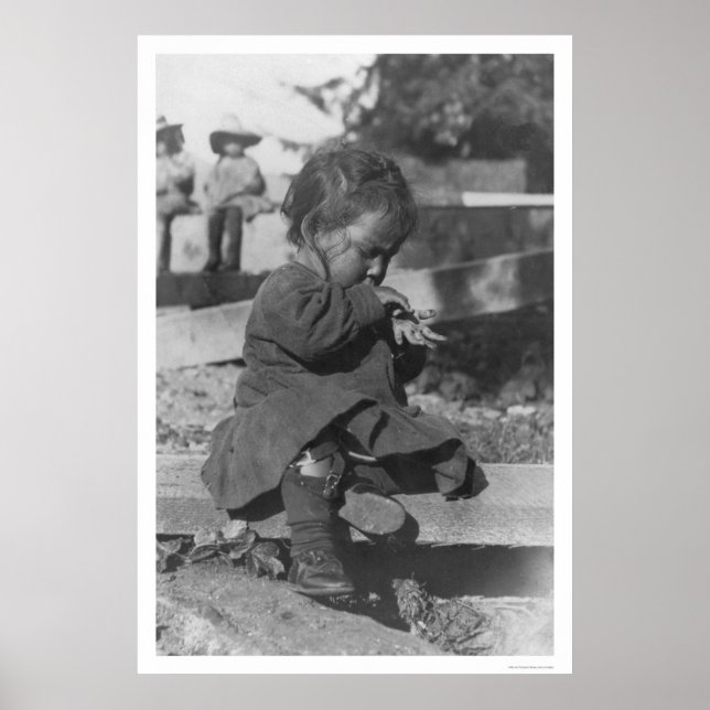 Poster Jouer bébé à Nome 1906 (Devant)