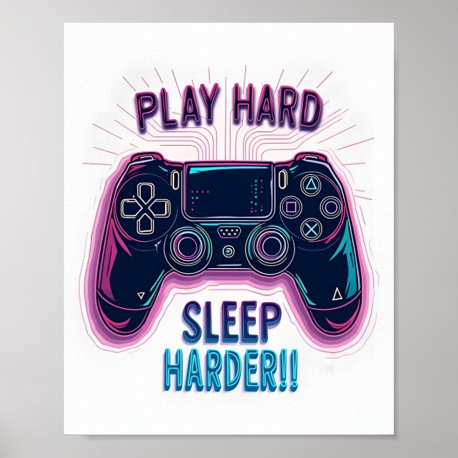 Poster Jouer Dur Sleep Harder (Devant)