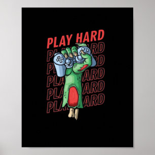 Poster Jouer si dur classique