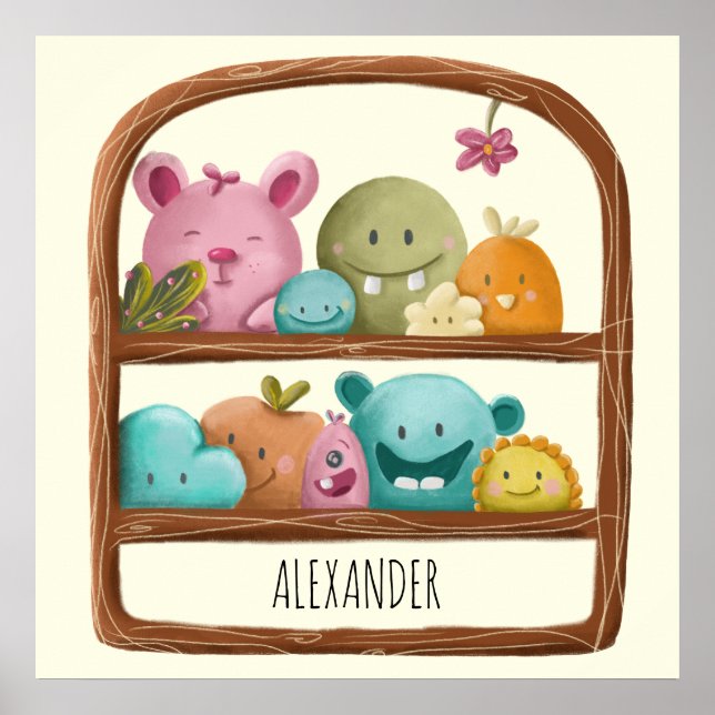 Poster Jouets Monster Aliens Cute Salle Enfants Personnal (Devant)