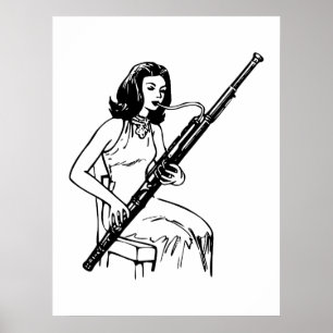 Poster Joueur Bassoon
