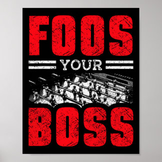 Poster Joueur de baby-foot et joueur de foosball 